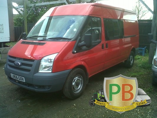 Ford Transit 115T350 High Top Crew bus /Van  6 plate